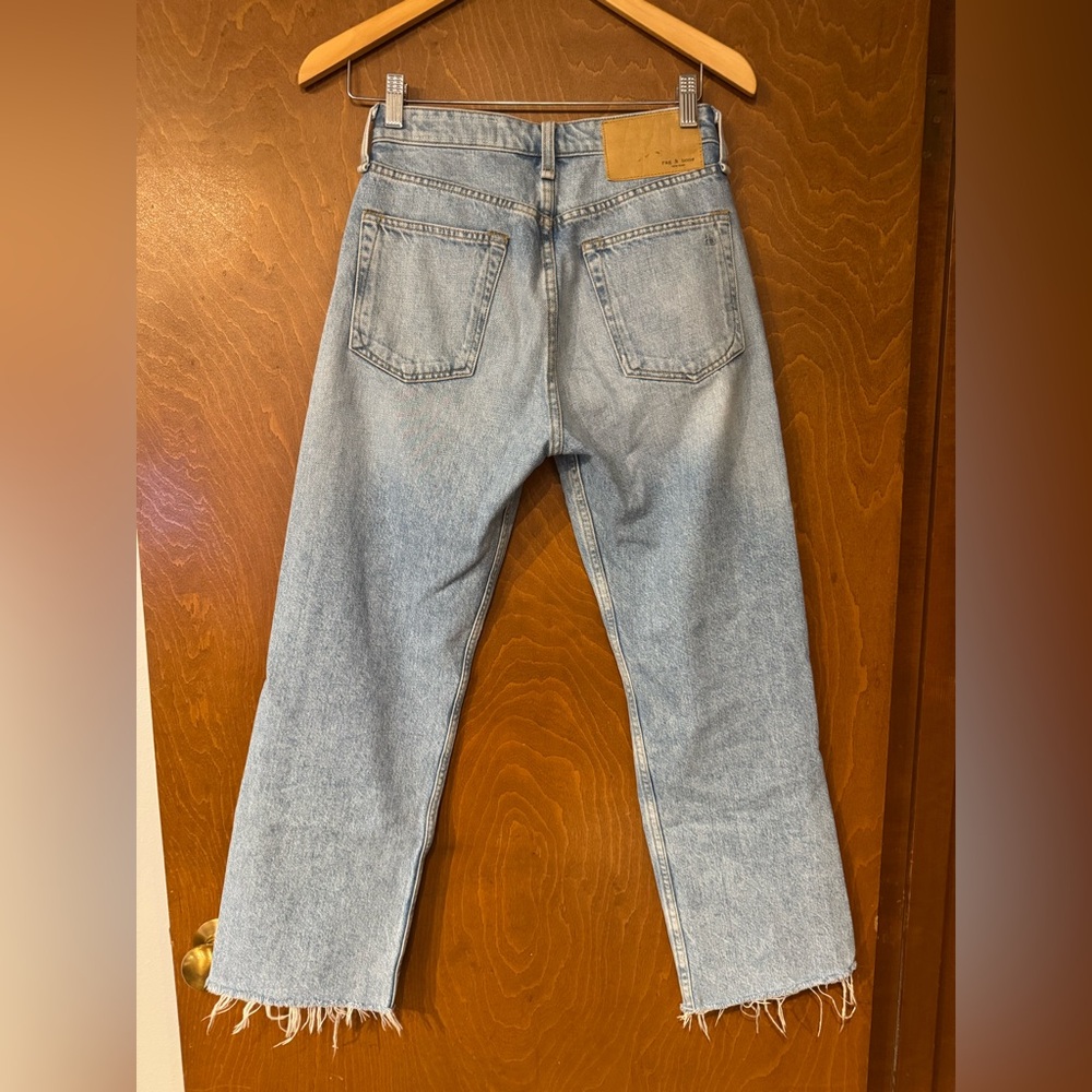 rag & bone maya high-rise ankle straight denim - Picture 2 of 4